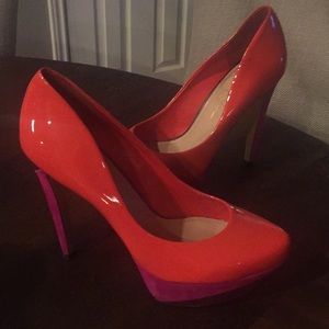 Jessica Simpson Orange Pumps